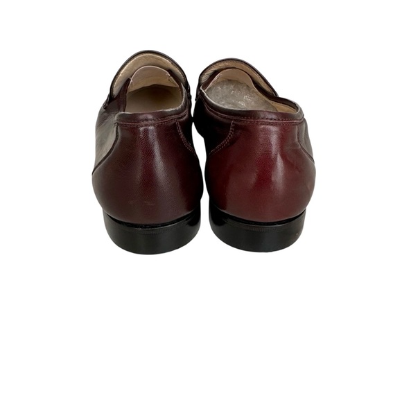 🆕 Bally Men’s Loafers Burgundy Italian Leather - Picture 9 of 11